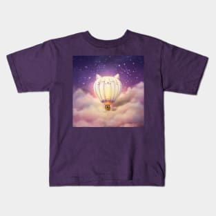 The Cat balloon Kids T-Shirt